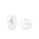 Perlas de agua dulce de imitación grano de arroz 4x6mm - Blanco